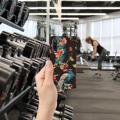 Xiaomi Mi 9 Hoesje maken Pauw met Bloemen