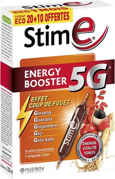 Nutreov Stim E Energy Booster 5G 20 Ampullen + 10 Gratis