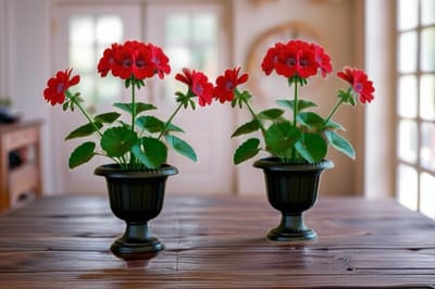 2st Serinova Mini Nergiz bloempotten - Elegante plantenpotten - Duurzaam en lichtgewicht - Antraciet - Uv-bestendig en winterhard