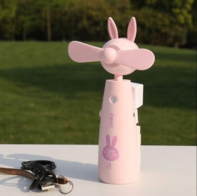 Mini Ventilator - Draagbare Fan - Persoonlijke Koeling - Met Vernevelaar - 1000mAh Batterij - Multicolor