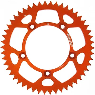 Aluminium motorfiets tandwieltje Supersprox RAL-4:50