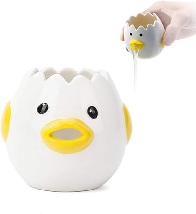 Famanu - Eierscheider keramisch keukenaccessoire voor eiwit en eigeel