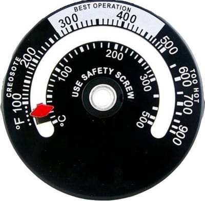 New Age Devi - Kachelpijp Thermometer - de ultieme Heet Meter voor uw Palletkachel en Openhaard!
