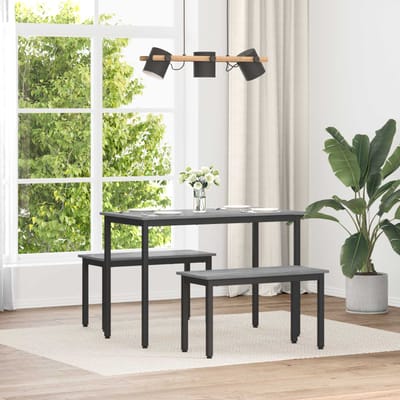 vidaXL - Bank - Grijs - Sonoma - 80 - x - 35 - x - 45 - cm - Bewerkt - hout