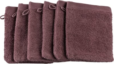 Casilin - Como - Washandjes 6 stuks Hotelkwaliteit - 100% katoen - Zacht en Absorberend - Paars