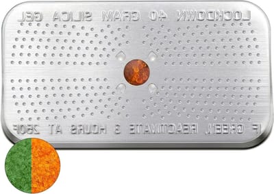 Aluminium Ontvochtiger - Droogmiddel Bus - Vocht Absorberen - Herbruikbare Silicagel - L15 x B9 x H1 cm - Aluminium