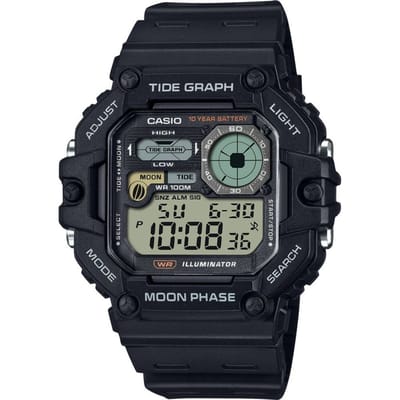 Casio Casio Collection WS-1700H-1AVEF Horloge - Kunststof - Zwart - Ø 48 mm