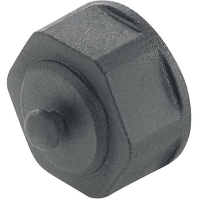 Telegärtner 100022773 STX V1 stofkap voor flenzen variant 1 Zwart 1 stuk(s)