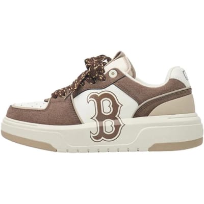 MLB Chunky Liner Confortables Polyvalentes Antidérapantes Basse Top Chaussures de Skate Baskets Unisexes Marron 3ASXCSD4N-43BRS 38 white