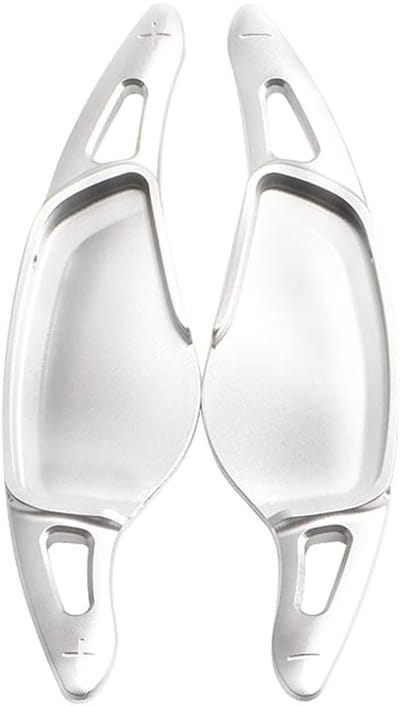 2 stuks aluminium verlengstukken voor stuurwiel schakelpaddles voor BMW modellen 2018-2019, geschikt voor X3, X4, X5, M5, Z4, 5-serie, 7-serie, G20, G30, G32, G12, G01, G02, G05, verbeterde schakelervaring en stijlvolle uitstraling