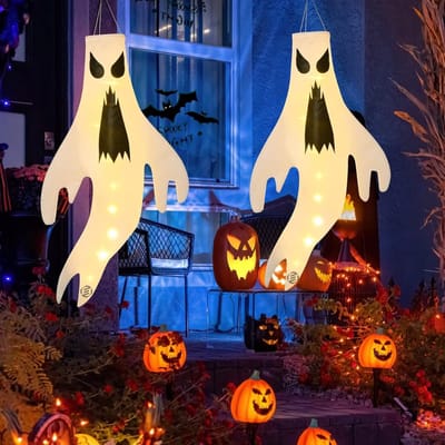 Equivera Halloween Lichtsnoer - Halloween Decoratie Licht - Halloween Verlichting - Halloween Decoratie - Halloween Versiering - Halloween Versiering voor Buiten - Halloween Lampjes - Halloween Verlichting Buiten
