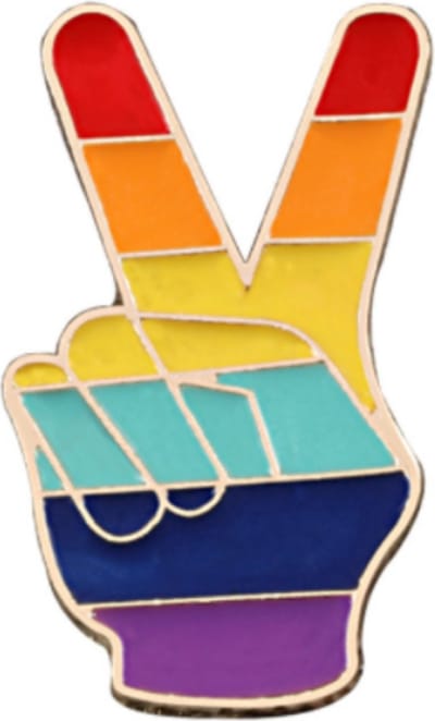 Scoby - LQBTQ Pin - Broche - Peace - Kleine Broche - Regenboog