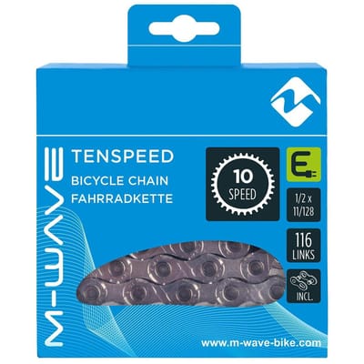 M-Wave 10-speed E-bike ketting - 116 schakels - grijs - snelle installatie - duurzaam en veelzijdig