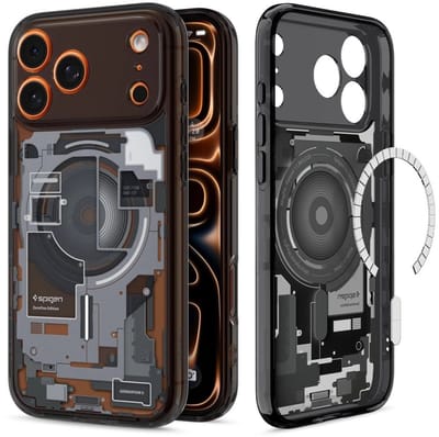 Spigen Ultra Hybrid MagFit - Hoesje Geschikt voor Apple iPhone 17 Pro Max - Compatibel met MagSafe - Back Cover Zero One Zwart