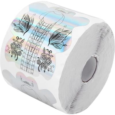 300 stuks Nagelgellablonen Verdikken Zelfklevende Nagelkunst Verlengsticker voor Vrouwen white