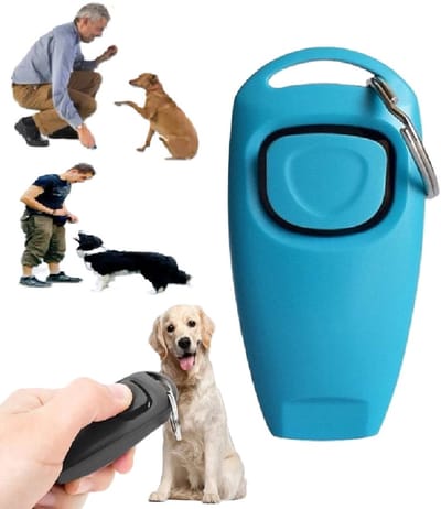 Clicker & Fluit in 1 Voor Hondentraining I Voor Training Hond I Diervriendelijke Training Hond I Training Dier I Incl Sleutelring I Blauw