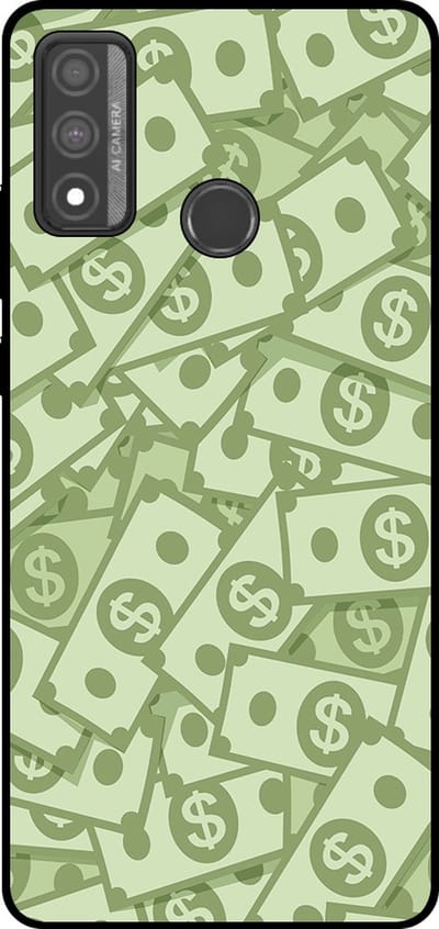 Smartphonica Telefoonhoesje Geschikt voor Huawei P Smart (2020) met Geld Opdruk - TPU Backcover Case With Money Design geschikt voor Huawei P Smart (2020)