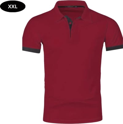 Livano Golf Shirt Heren - T-shirt - Golfkleding - Golfen - Golf Accessoires - Polo Shirt - Bordeauxrood - Maat XXL
