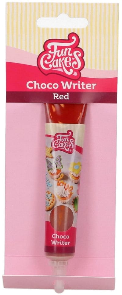 FunCakes Choco Writer - Rood - 25g - Food Pen voor Taartdecoratie
