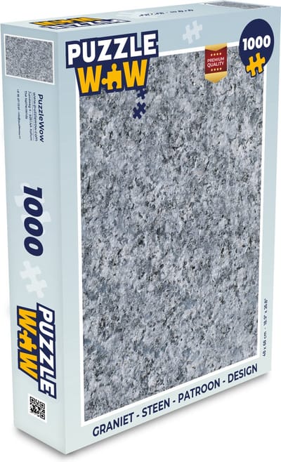 Puzzel Graniet - Steen - Patroon - Design - Grijs - Legpuzzel - Puzzel 1000 stukjes volwassenen