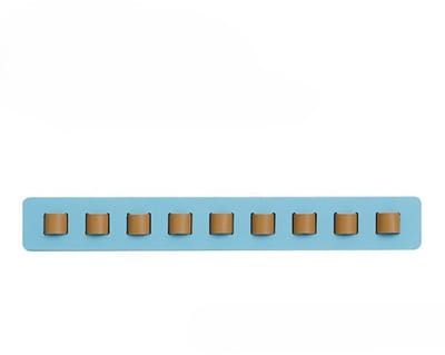 Brilhouder voor aan de muur - brillenopslag voor meerdere brillen - Meerdere brillen opslaan - Brilhouder - Zonnebrilhouder - houten - 40*5.5*2.5cm - blauw