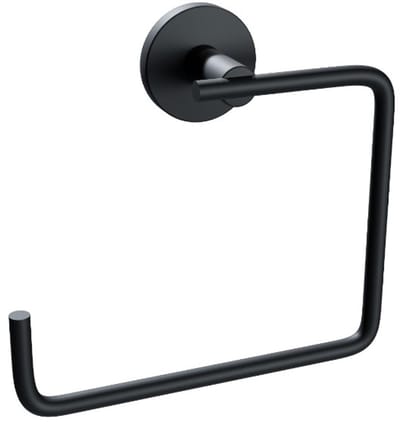 Casabueno - RVS Wandmontage Vierkante Handdoekhouder - Zwart