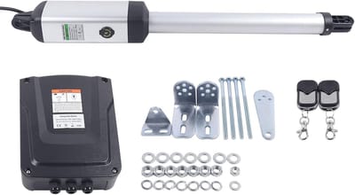 Elektrische Deuropener - Automatische Deurmotor - Toegangscontrole - IP44 Waterdicht - 91x28x21cm - Zilver