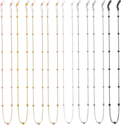 8 Stuks Lange Lanyard voor Zonnebrillen en Brillen met Antislip en Stalen Band - Ideaal voor Eyewear en Accessoires