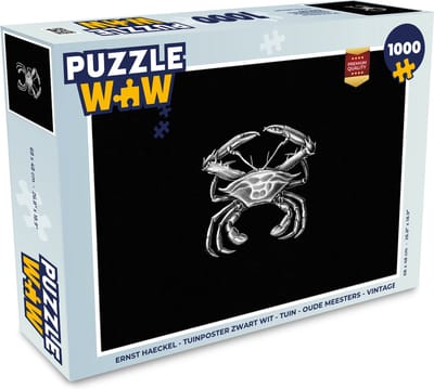 Puzzel Ernst Haeckel - Krab - Oude meesters - Vintage - Dieren - Kunst - Legpuzzel - Puzzel 1000 stukjes volwassenen