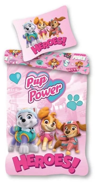 Paw Patrol Heroes! dekbedovertrek 140 x 200 cm - 70 x 90 cm Katoen