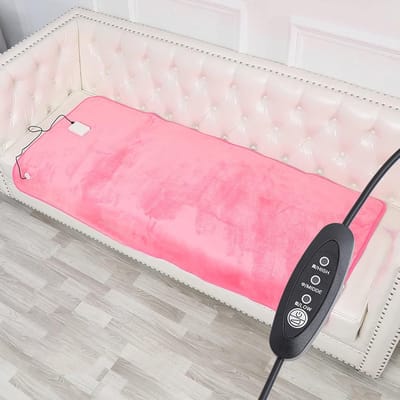 Elektrische Deken - Verwarmde Plaid - Thuis Ontspannen - 3 Warmte standen - 75x150cm - Roze