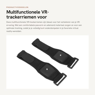 Dailygoods- VR-trackerriemen Verstelbaar - Polsbandjes - Ademend - Elastische Gemerceriseerde Doek - SBR Zachte Laag - 31 Cm / 12,2 Inch - Polsbandje