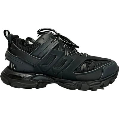 Balenciaga Track Sneakers in Zwarte Polyurethaan