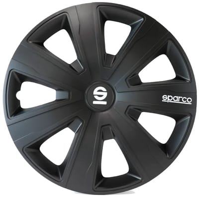 Sparco Wieldoppen Palermo 14 inch Zwart - 4 stuks