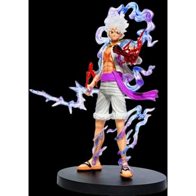 Figurine Anime One Piece 20cm/7.87in GEAR 5 Nika Dieu du Soleil Luffy Figurines d'Action Statue en PVC Modèle de Collection Jouets Cadeaux white