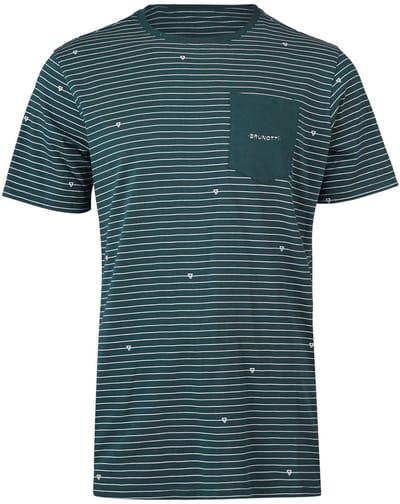 BRUNOTTI - axle-stripe men t-shirt - Strandshirt heren - Groen