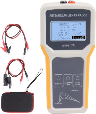 Zonnepaneel Tester - MPPT Meter - Energie Meten - Geen Batterij Nodig - 1600W 60V - Zwart