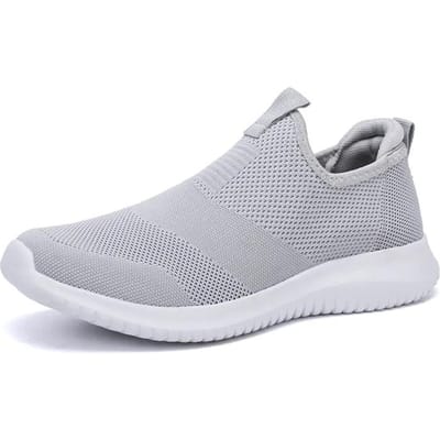 Nieuwe Heren Sneakers Ademende Mesh Schoenen Heren Casual Schoenen Lichtgewicht Veterschoenen Hardloopschoenen Wandelsneakers 41 gray