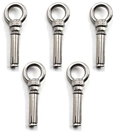 RVS Ring Lifting Uitbreidingsschild Anker Eye Bolt - 5 Stuks