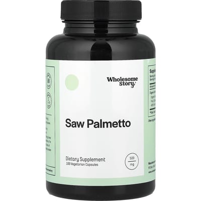 Wholesome Story, Saw Palmetto, 500mg, 100 Capsules Végétales