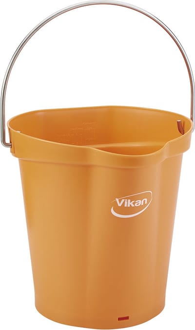 Vikan Emmer 56887 - 6 Liter - Oranje - Stevige Emmer - Chemicaliën bestendig - Maximaal 100°C - Geschikt voor Voedselverwerking en Schoonmaakwerkzaamheden
