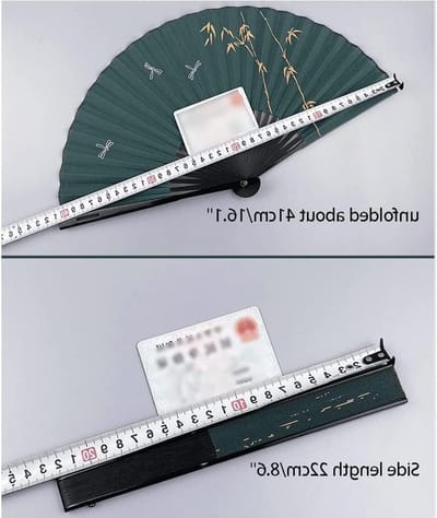 Chinese Stijl Bamboe Handventilator Opvouwbaar - Zomer Draagbare Kostuum Show Decoratie