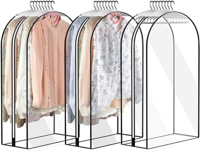 Kledinghoezen Set - Kleding Beschermers - Kleding Opbergen - Waterdicht Stofvrij - 3 Stuks 60x127cm - Transparant