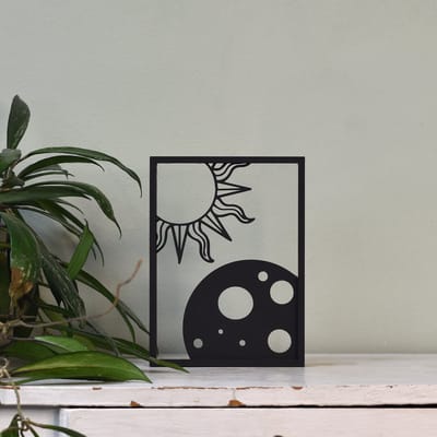Houten lijstje – Floating Frames – Zon & Maan