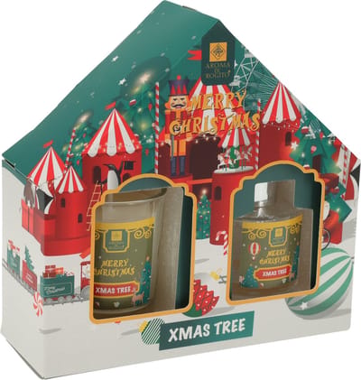 giftset vrouw - kaars - geurverspreider - kerst - geurkaars -kerstcadeau - geurstokjes
