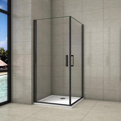 80x80x200cm douchecabine 8mm douchewand NANO glazen hoekinstap draaideur draaideur douche