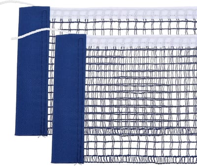 2 stuks - Tafeltennisnet - 14*180 cm - Pingpongnet - Tafeltennis vervangend net - Draagbaar tafeltennisnet - Sportnet - Sport accessoire - Binnenshuis sportuitrusting - Trainingsaccessoire - voor binnen of buiten, schoolgymzaal - blauw