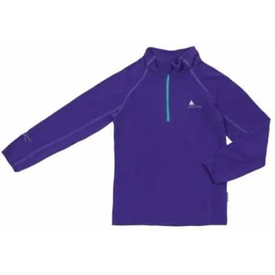 Microfleece sweatshirt met halve rits voor meisjes Peak Mountain Gafine
