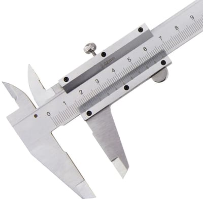 Dailygoods- Schuifmaat 0-150 mm - Precisieschuifmaat - Roestvrij Staal - Handbediening - Dubbele Metrische/Imperiale Schaal - Voor Professioneel Gebruik - Meetlat