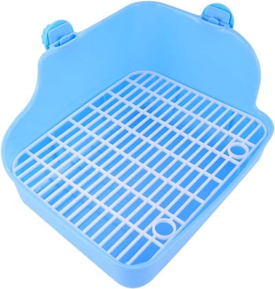 Huisdier Toilet - Plastrainer Potje - Zindelijkheidstraining Huisdier - Met Wandontwerp - 28x22x15 cm - Willekeurig